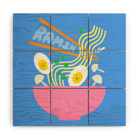 Melissa Donne Ramen I Wood Wall Mural