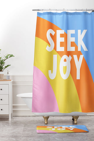 Melissa Donne Seek Joy Shower Curtain And Mat