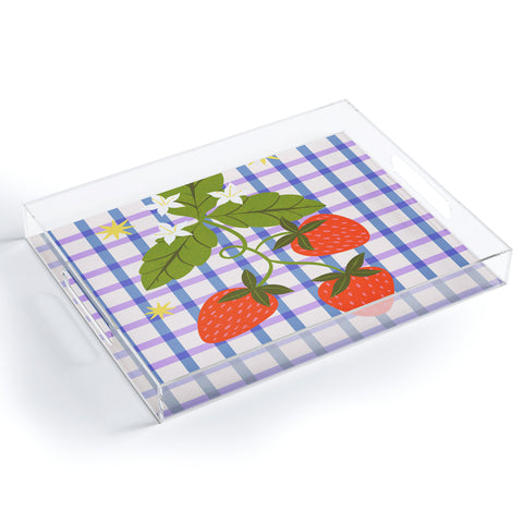 Melissa Donne Strawberries and Stars Acrylic Tray