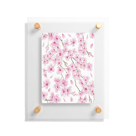 Melly Terpening Cherry Blossom in White Floating Acrylic Print