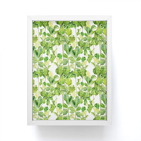 Melly Terpening Fiddle Leaves Fig Watercolor Framed Mini Art Print