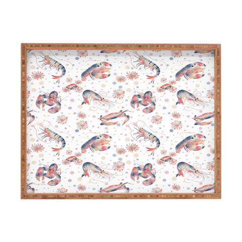 Melly Terpening Happy Crustacean Pattern Rectangular Tray