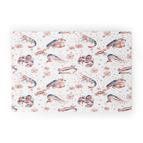 Melly Terpening Happy Crustacean Pattern Welcome Mat