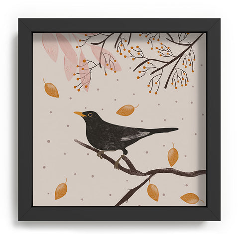 Menina Lisboa Blackbird in the Fall Recessed Framing Square