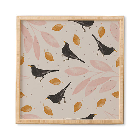 Menina Lisboa Blackbird in the Fall Framed Wall Art