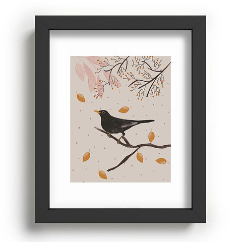 Menina Lisboa Blackbird in the Fall Recessed Framing Rectangle