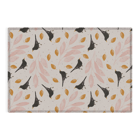 Menina Lisboa Blackbird in the Fall Outdoor Rug