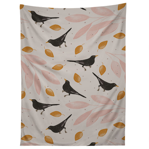Menina Lisboa Blackbird in the Fall Tapestry