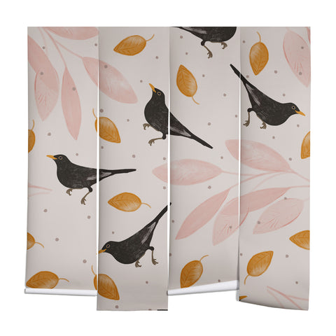 Menina Lisboa Blackbird in the Fall Wall Mural