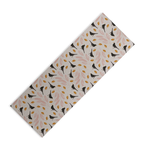 Menina Lisboa Blackbird in the Fall Yoga Mat