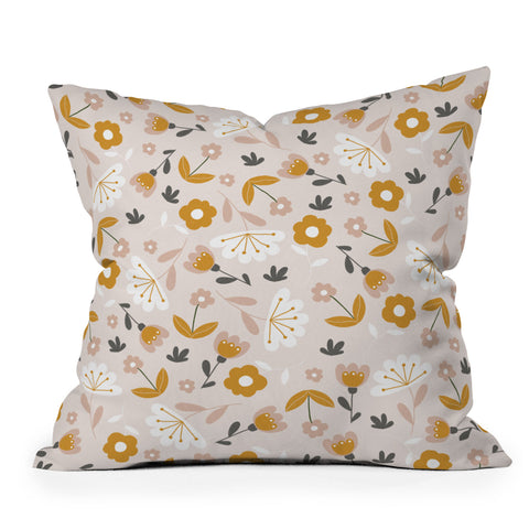 Menina Lisboa Blooms and Blossoms Outdoor Throw Pillow