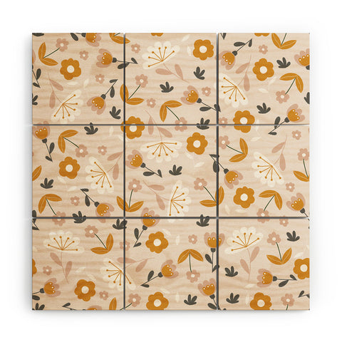 Menina Lisboa Blooms and Blossoms Wood Wall Mural