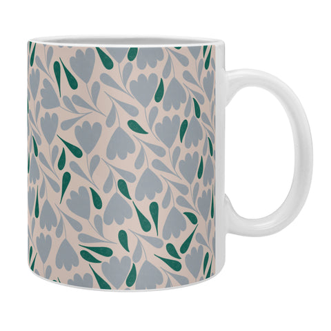 Menina Lisboa Blue Green Flowers Coffee Mug