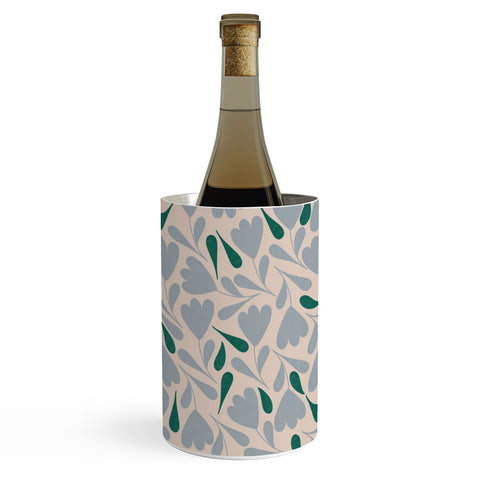 Menina Lisboa Blue Green Flowers Wine Chiller