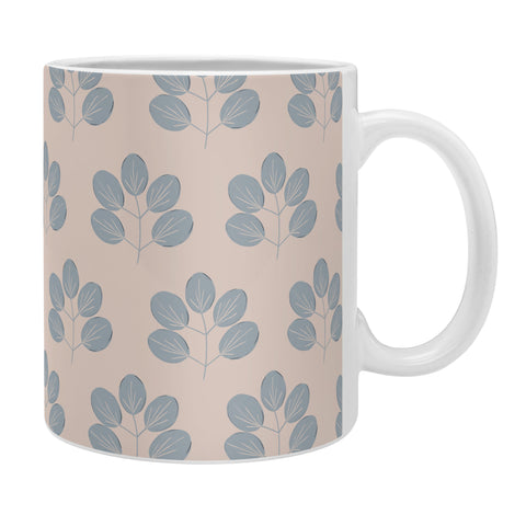 Menina Lisboa Blue Leaves Coffee Mug