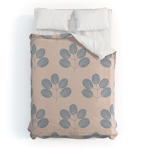 Menina Lisboa Blue Leaves Duvet Cover