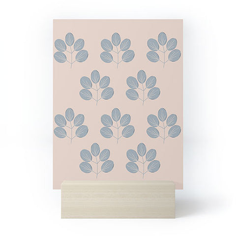 Menina Lisboa Blue Leaves Mini Art Print