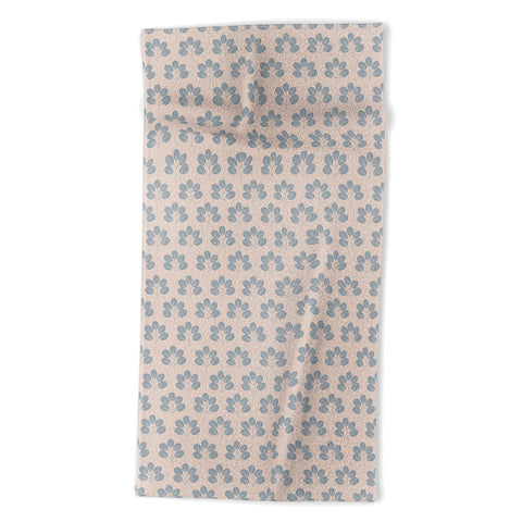 Menina Lisboa Blue Leaves Beach Towel