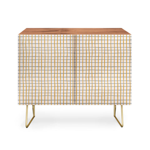 Menina Lisboa Blue Yellow Stripes Credenza