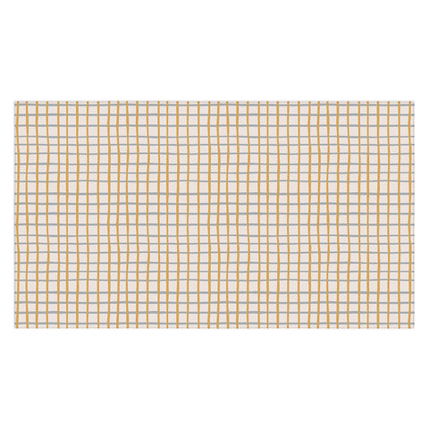 Menina Lisboa Blue Yellow Stripes Tablecloth