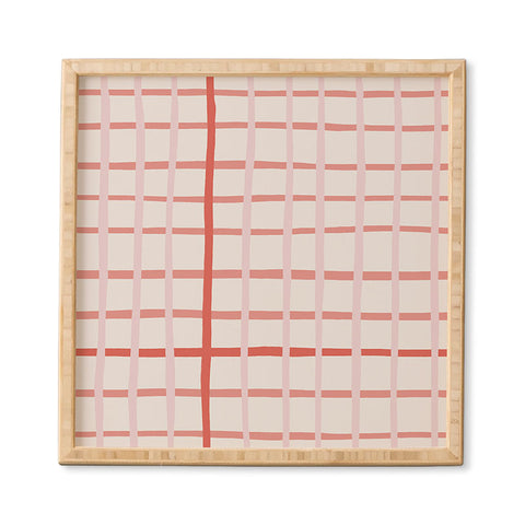 Menina Lisboa Candy Valentine Stripes Framed Wall Art