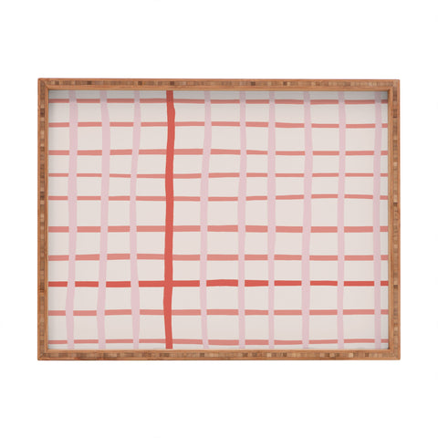Menina Lisboa Candy Valentine Stripes Rectangular Tray