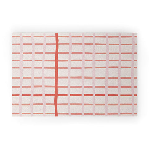 Menina Lisboa Candy Valentine Stripes Welcome Mat