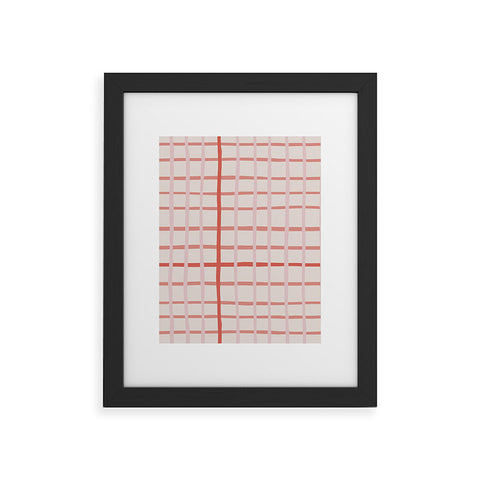 Menina Lisboa Candy Valentine Stripes Framed Art Print