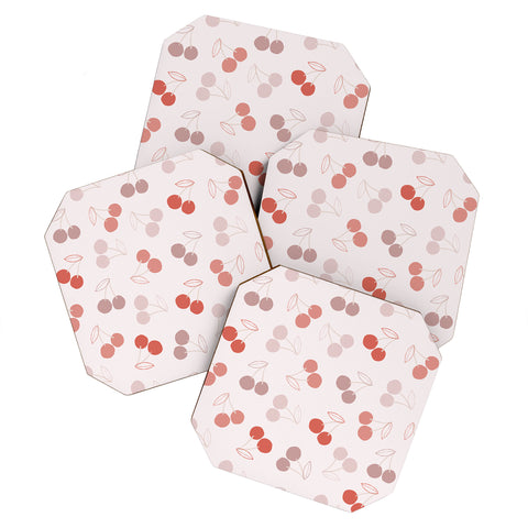 Menina Lisboa Cherry Valentine Coaster Set