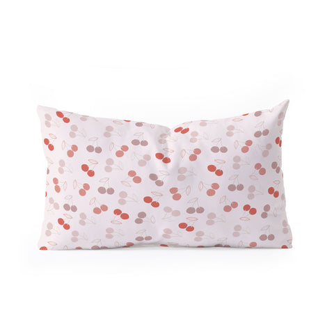 Menina Lisboa Cherry Valentine Oblong Throw Pillow