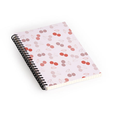 Menina Lisboa Cherry Valentine Spiral Notebook