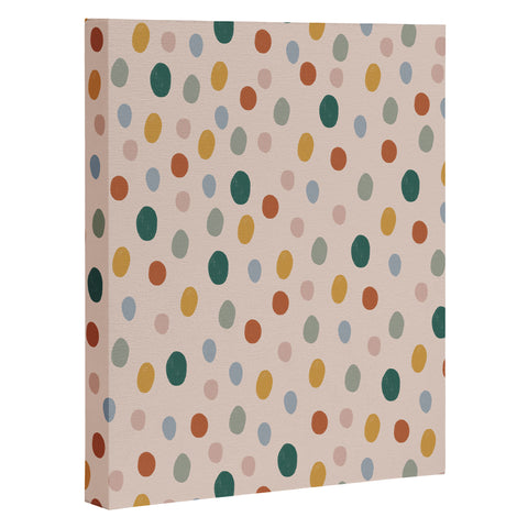 Menina Lisboa Colorful Dots Art Canvas