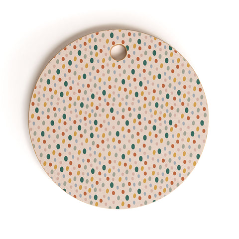 Menina Lisboa Colorful Dots Cutting Board Round
