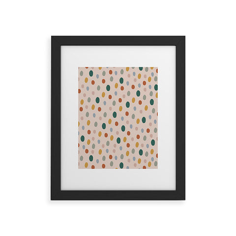 Menina Lisboa Colorful Dots Framed Art Print