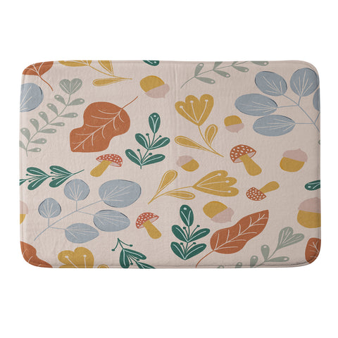Menina Lisboa Colorful Fall Memory Foam Bath Mat