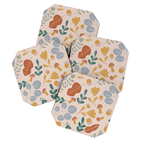 Menina Lisboa Colorful Fall Coaster Set