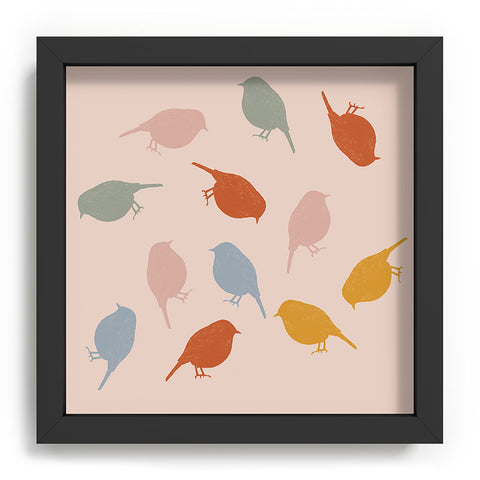 Menina Lisboa Colourful Robins Recessed Framing Square