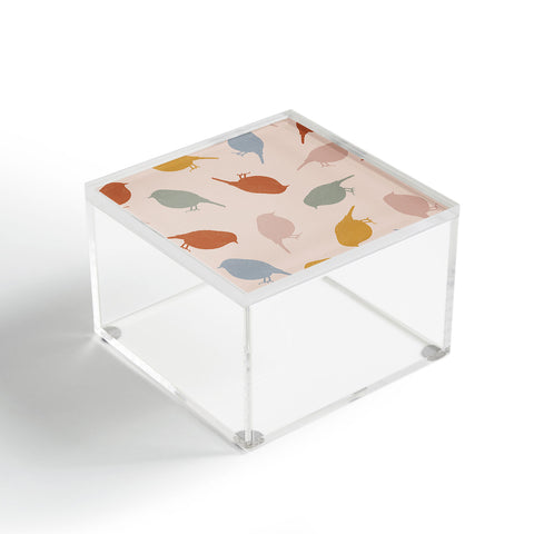 Menina Lisboa Colourful Robins Acrylic Box