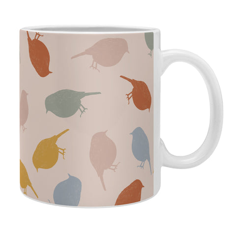 Menina Lisboa Colourful Robins Coffee Mug