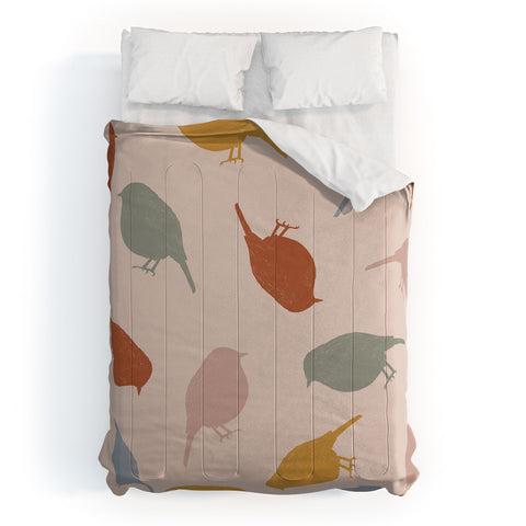 Menina Lisboa Colourful Robins Comforter