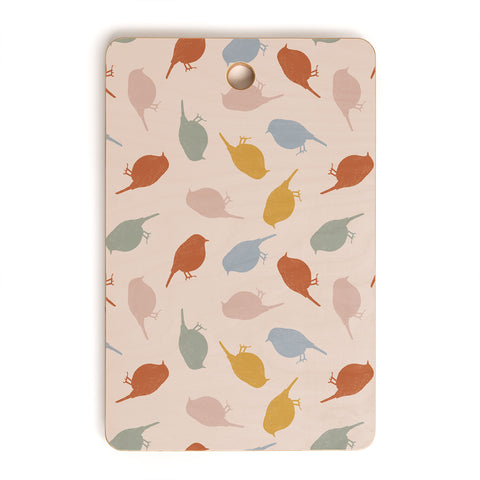 Menina Lisboa Colourful Robins Cutting Board Rectangle