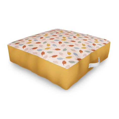 Menina Lisboa Colourful Robins Outdoor Floor Cushion