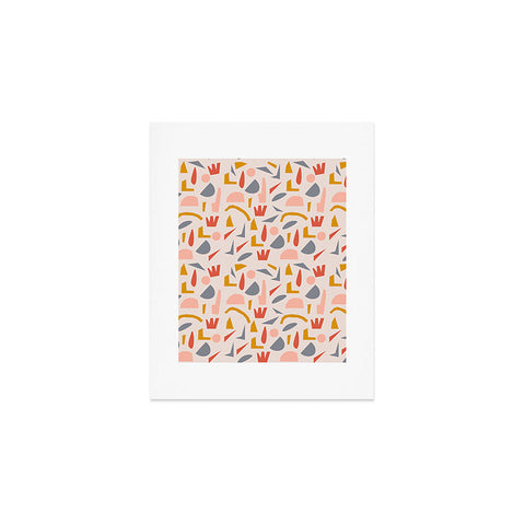 Menina Lisboa Colourful Terrazzo Art Print