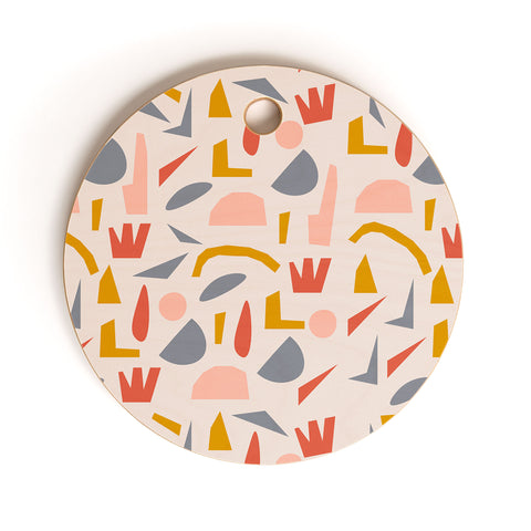 Menina Lisboa Colourful Terrazzo Cutting Board Round