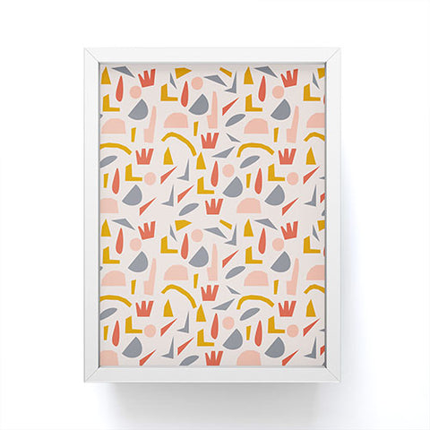 Menina Lisboa Colourful Terrazzo Framed Mini Art Print