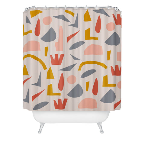 Menina Lisboa Colourful Terrazzo Shower Curtain