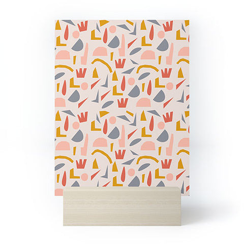 Menina Lisboa Colourful Terrazzo Mini Art Print