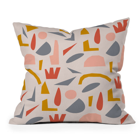 Menina Lisboa Colourful Terrazzo Outdoor Throw Pillow