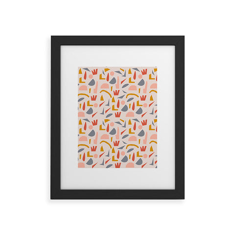 Menina Lisboa Colourful Terrazzo Framed Art Print