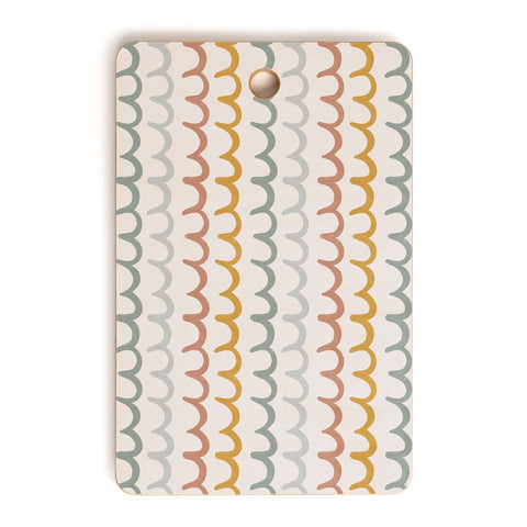 Menina Lisboa Cute Waves Cutting Board Rectangle